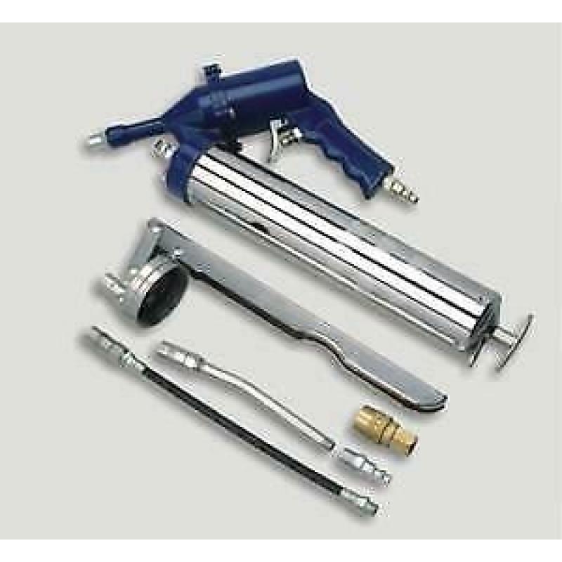 Pneumatische- en Handmatige Vetspuit incl. acc.