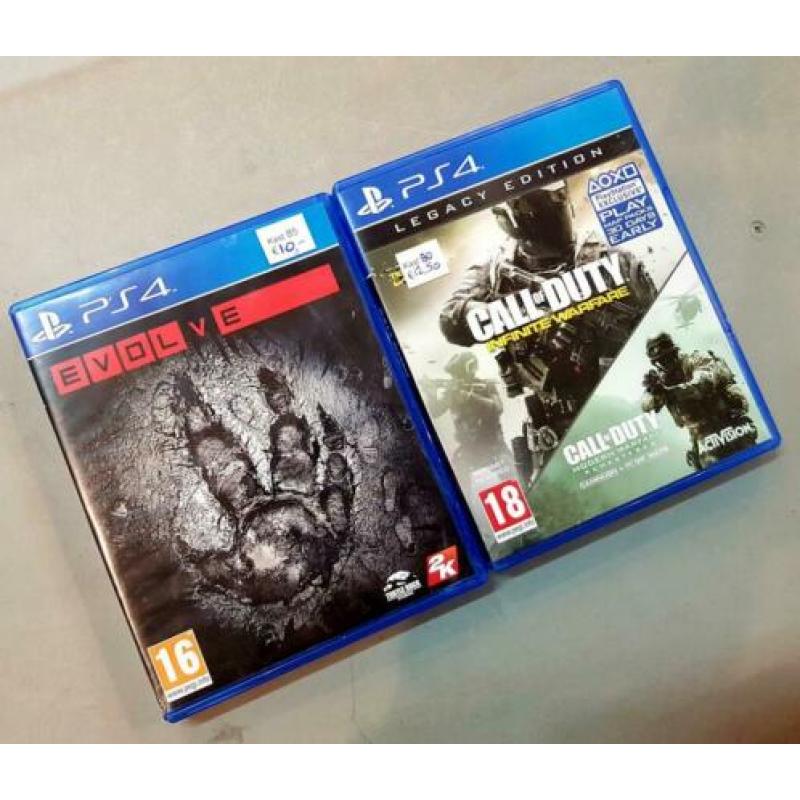 Diverse games ps2, xbox 360, ps4, Envolve, call of duty,