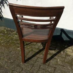 Koloniale eetkamerstoelen. 4 stoelen voor