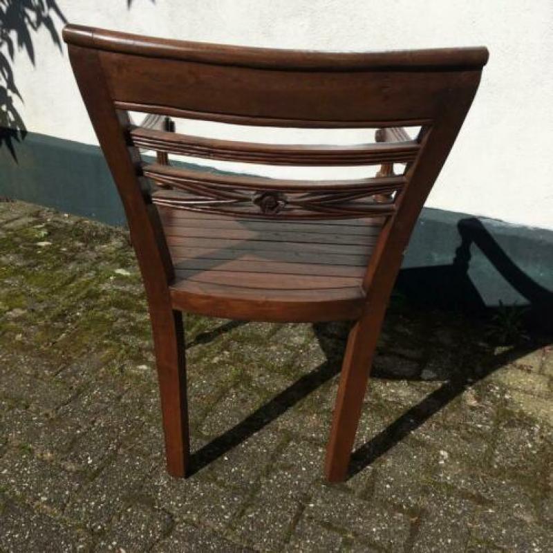 Koloniale eetkamerstoelen. 4 stoelen voor
