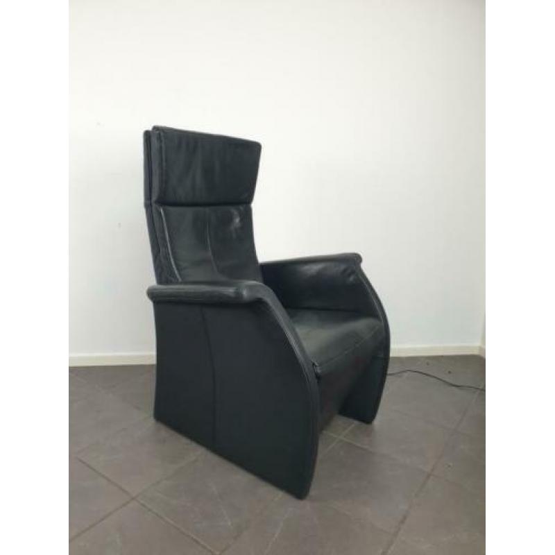 De Toekomst elektrische leren design relax fauteuil zwart