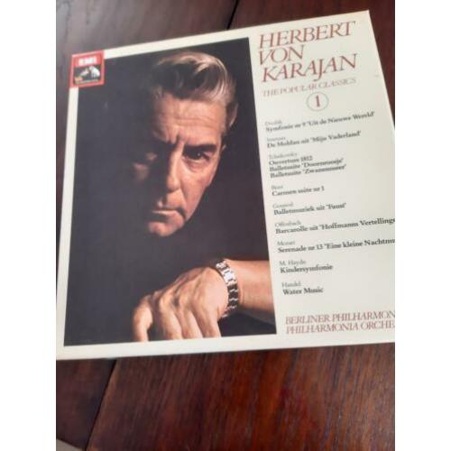 5 LP's door Berliner Philharmoniker HERBERT VON KARAJAN