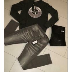 Off white, D2 en Stone island truien