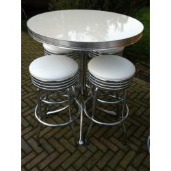 Bel Air Amerikaanse barkrukken bartafel fifties sixties bar