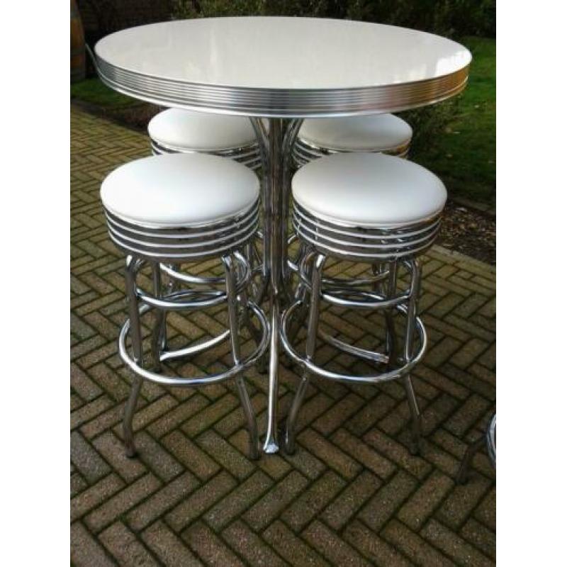 Bel Air Amerikaanse barkrukken bartafel fifties sixties bar