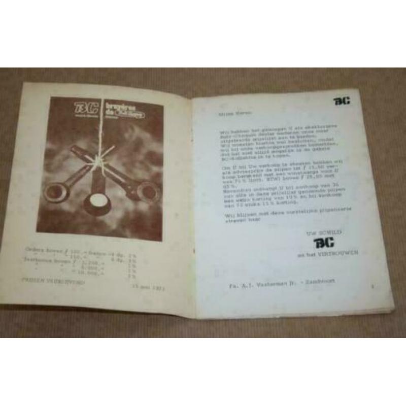 Zeldzame catalogus - Butz-Choquin pijpen - 1972 !!