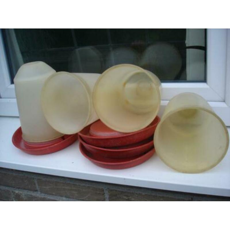 4 x kippen /vogel drinkbak