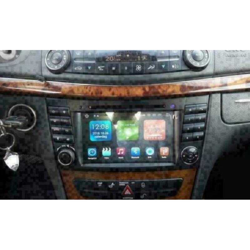 Mercedes E-Klasse CLS W211 navigatie android 9.0 wifi dab+