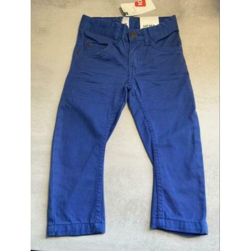 Hema broek blauw maat 92 jongen