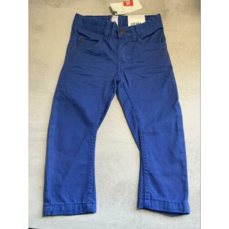 Hema broek blauw maat 92 jongen