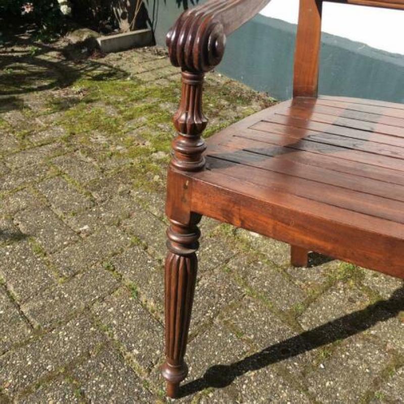 Koloniale eetkamerstoelen. 4 stoelen voor
