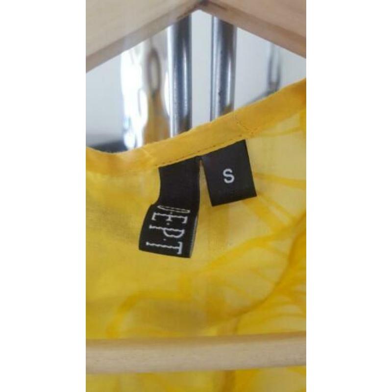 Zomers gele blouse mt s van Dept