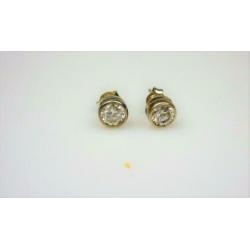 Opruiming Oorstekers zilver & heldere gemstone / Z5467
