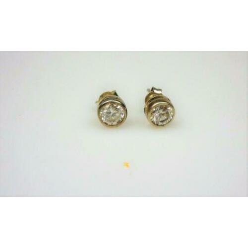 Opruiming Oorstekers zilver & heldere gemstone / Z5467