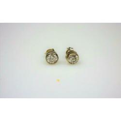 Opruiming Oorstekers zilver & heldere gemstone / Z5467