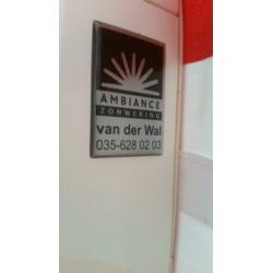 Ambiance Markies Rood Wit & Alu Frame Vandaag 300 euro!