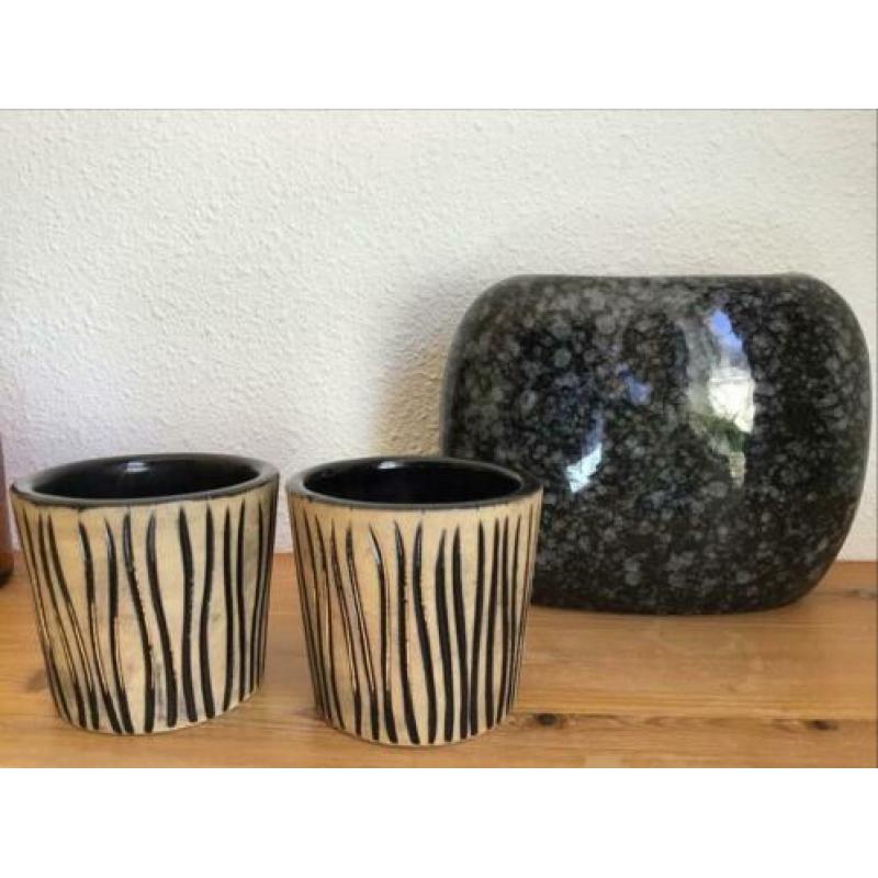 Set van 7 voorraadpotten, apothekerspotten/apothekersflessen