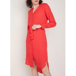 SELECTED FEMME prachtige rode Jurk (34) = maat 36 NIEUW