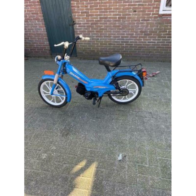 Zeer nette Tomos a35 blauw kenteken