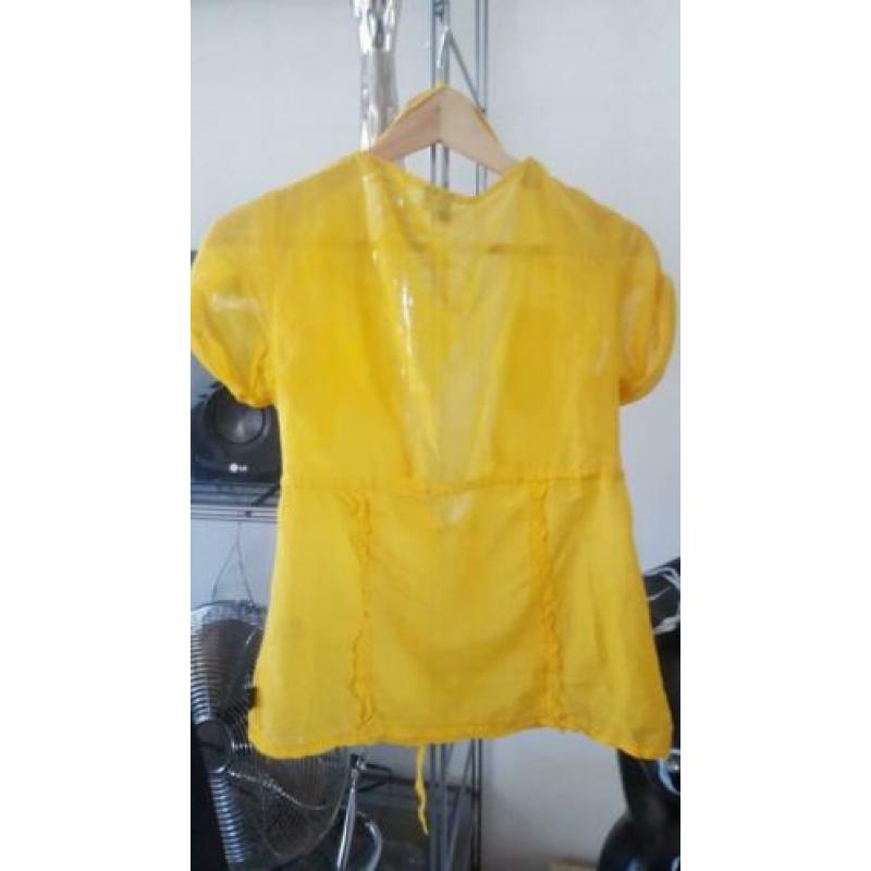 Zomers gele blouse mt s van Dept