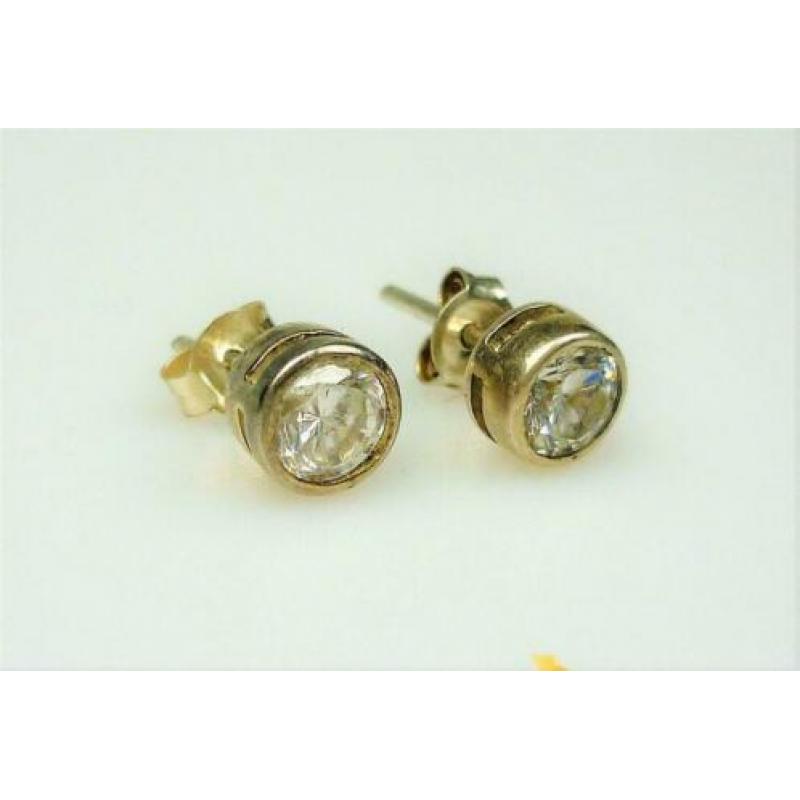 Opruiming Oorstekers zilver & heldere gemstone / Z5467