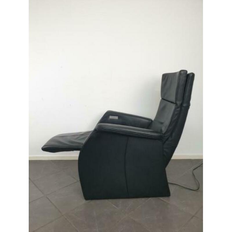 De Toekomst elektrische leren design relax fauteuil zwart