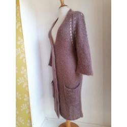 Humanoid kid mohair mauve vest mt S Charlotte Nouvelle zgan