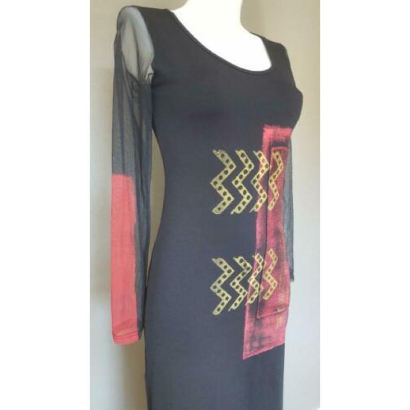jurk Legatte (Save the Queen) - geverfde print op stof - S