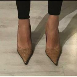 Leren pumps 38