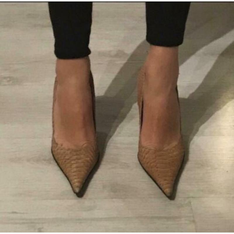 Leren pumps 38