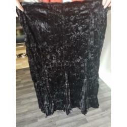 Gothic velvet rok