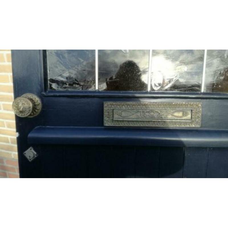 Voordeur met glas in lood