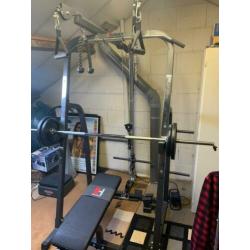 Complete set fitness apparaat voor armen, borst, rug, benen