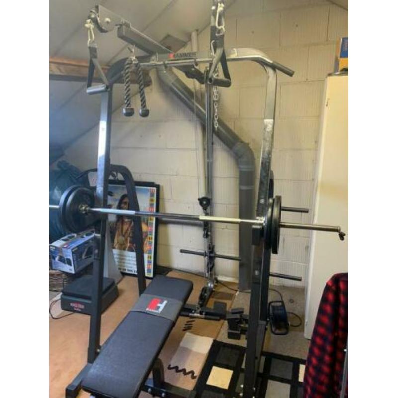 Complete set fitness apparaat voor armen, borst, rug, benen