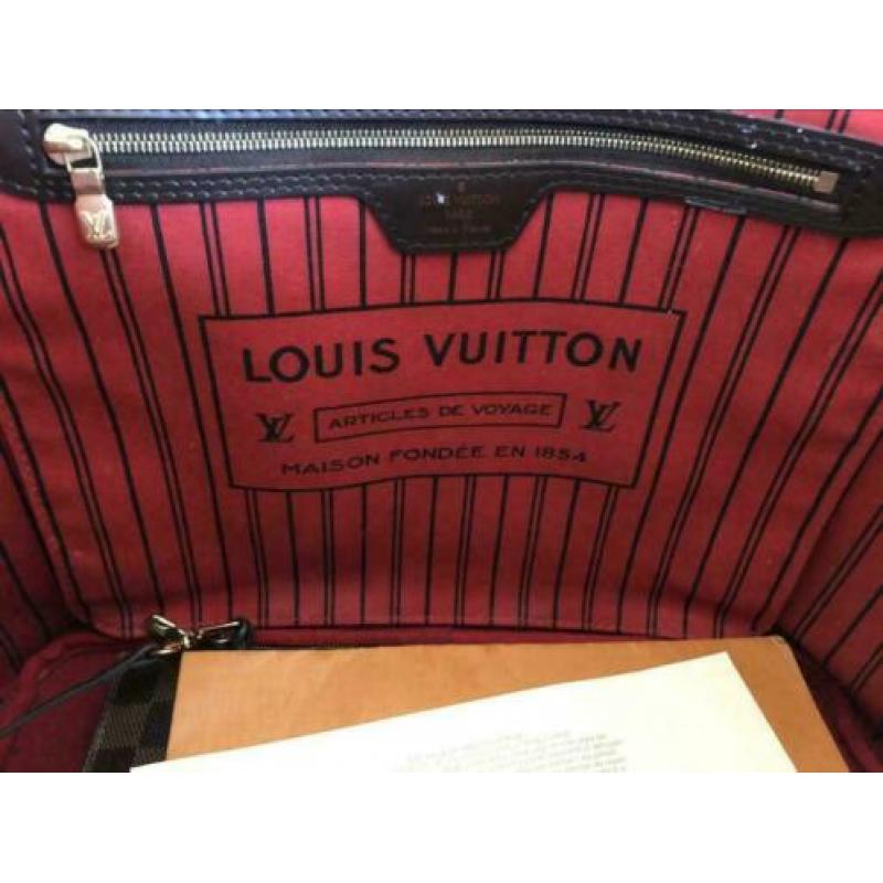 Louis Vuitton Neverfull MM origineel met bon
