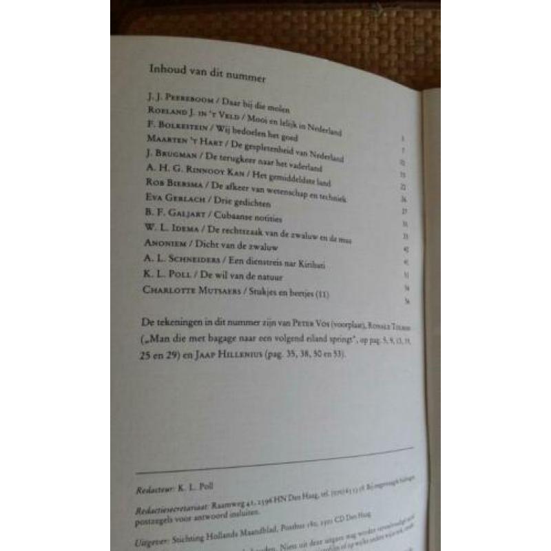 HOLLANDS MAANDBLAD: Bolkestein 't Hart Peter Vos Hillenius