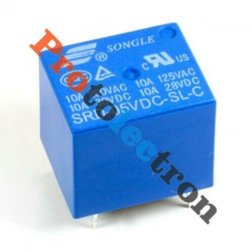 Relais 5V (Arduino) 250VAC/30VDC - 10A!!! (protolectron)