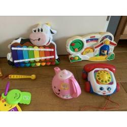 Fisher price telefoon kassa xylofoon baby speelgoed partij