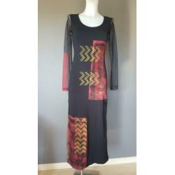 jurk Legatte (Save the Queen) - geverfde print op stof - S