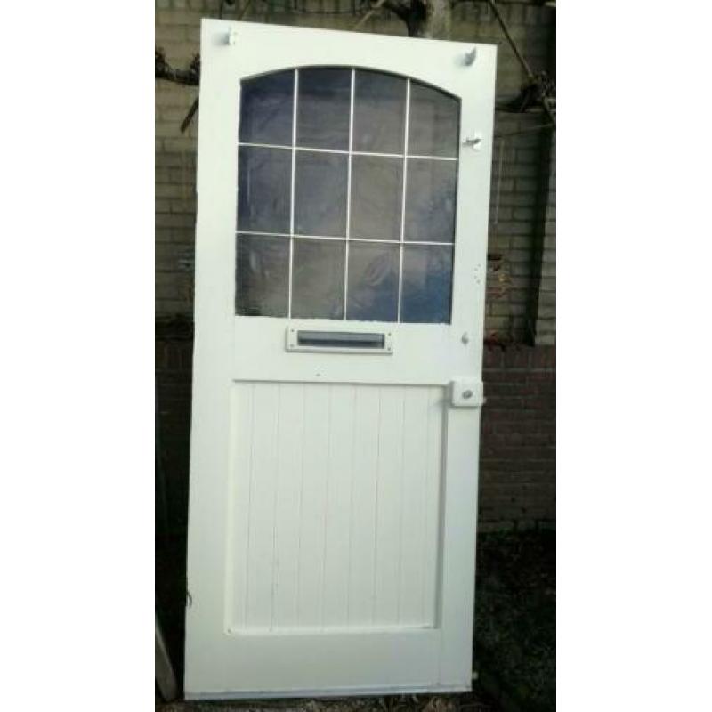 Voordeur met glas in lood