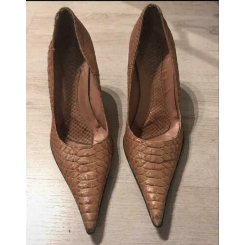 Leren pumps 38