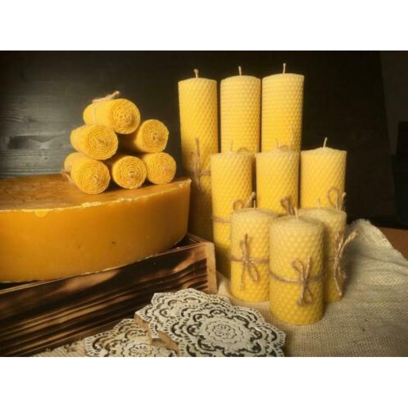 Bijenwas kaarsen/ Beeswax candles