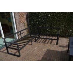 Loungeset/diningset met verstelbaar ligbed Kettler