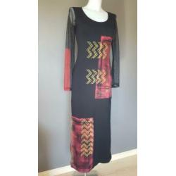 jurk Legatte (Save the Queen) - geverfde print op stof - S