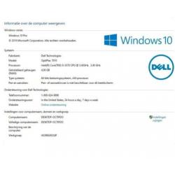 Dell Optiplex 7010 SFF Intel core i5-3570 @3.40 GHz/W10x64NL