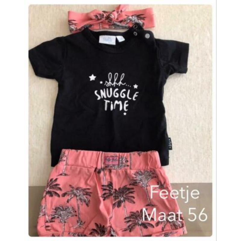Pakketje meisje kleding feetje & Z8. Mt. 56. Zgan.