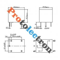 Relais 5V (Arduino) 250VAC/30VDC - 10A!!! (protolectron)