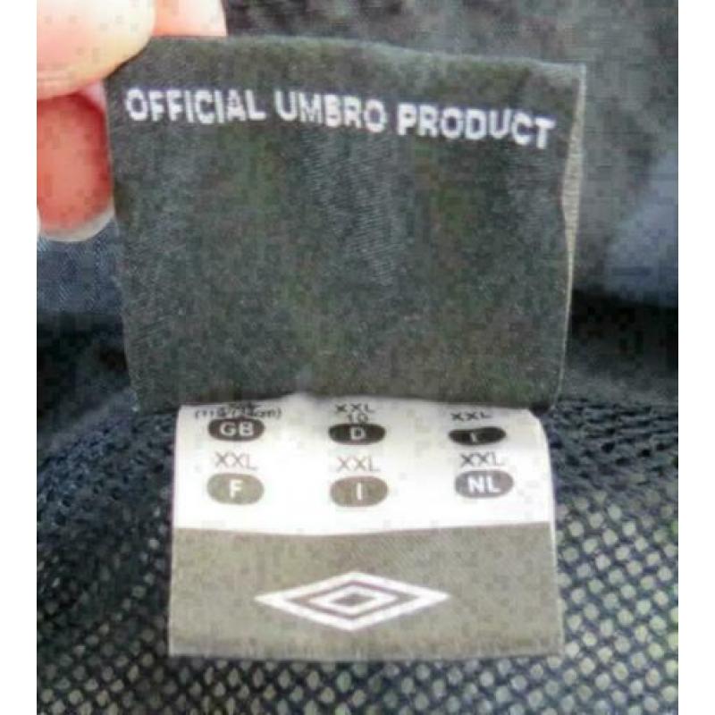 Umbro blauw jas maat XXL