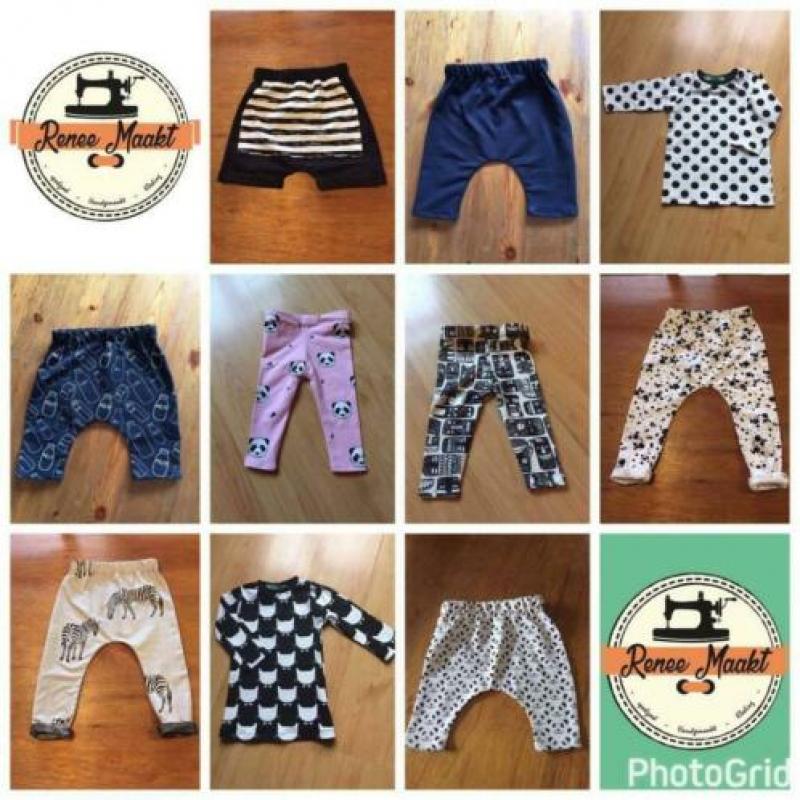 harem broek / legging tijger grijs 50 56 62 68 74 80 86 92