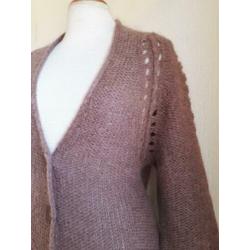 Humanoid kid mohair mauve vest mt S Charlotte Nouvelle zgan